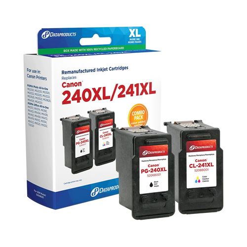 Dataproducts Remanufactured Canon PG-240XL/CL-241XL Combo Pack
 Genuine Canon refilled car — vista 1