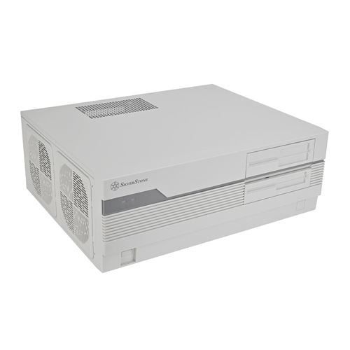 SilverStone FLP01 Retro ATX HTPC Computer Case - White — vista 1
