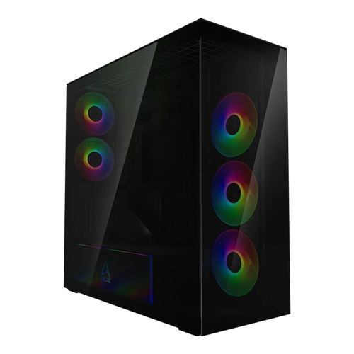 ARCTIC Xtender VG Tempered Glass eATX Full Tower Computer Case - Black — vista 1