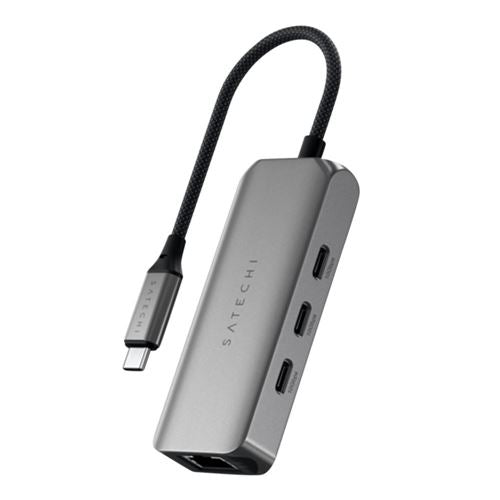 Satechi 4-in-1 USB-C Hub with 2.5 Gigabit Ethernet - Space Gray — vista 1