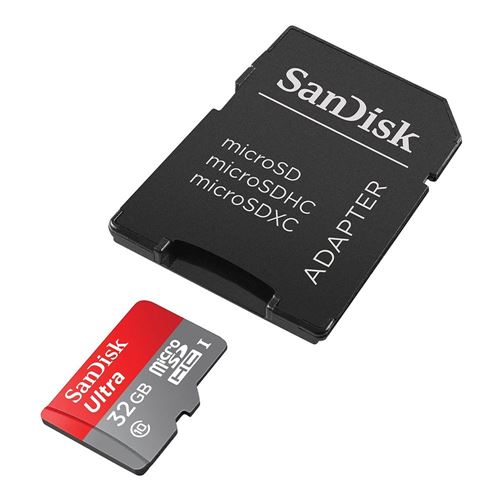 Sandisk Ultra PLUS 32GB microSDHC Class 10/ V10 Flash Memory Card w/ Adapter — vista 1