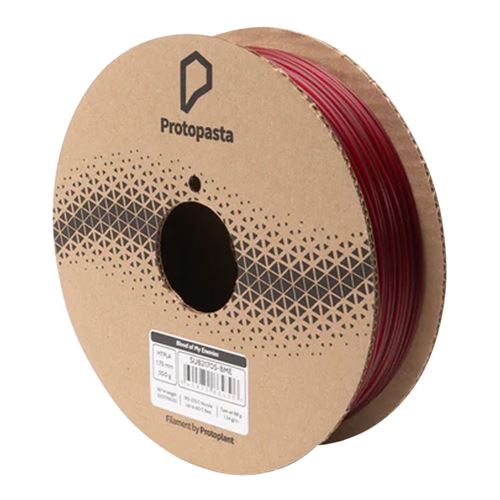 Proto-Pasta 1.75mm Blood of My Enemies Translucent Red HTPLA 3D Printer Filament - 0.5kg S — vista 1