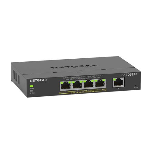 NETGEAR 5 Port PoE Gigabit Switch - GS305EPP — vista 1