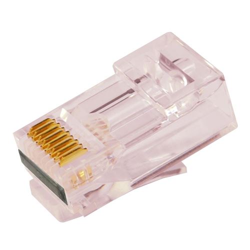 PROSeries Pass Through - Red Tint (100 Piece Clamshell)
 Cat5e UTP with Cap45 — vista 1