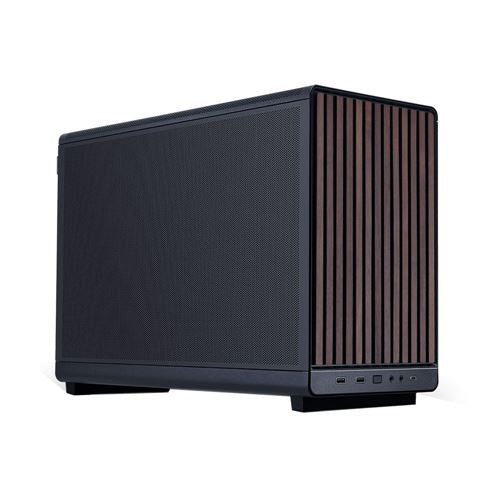 Lian Li A3 microATX Mini Tower Computer Case - Wooden Black — vista 1