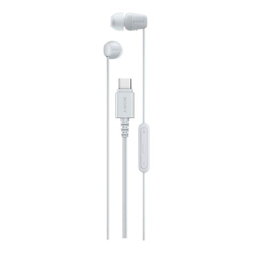 Sony IER-EX15C USB Type-C Wired Earbuds - White — vista 1