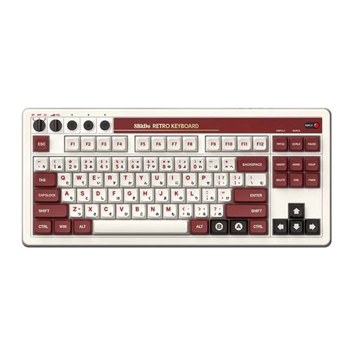 8Bitdo Retro Mechanical Wireless Keyboard- Famicom Edition — vista 1