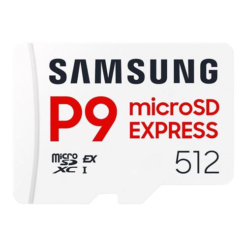 Samsung P9 512GB microSD Express Class 10 Flash Memory Card — vista 1
