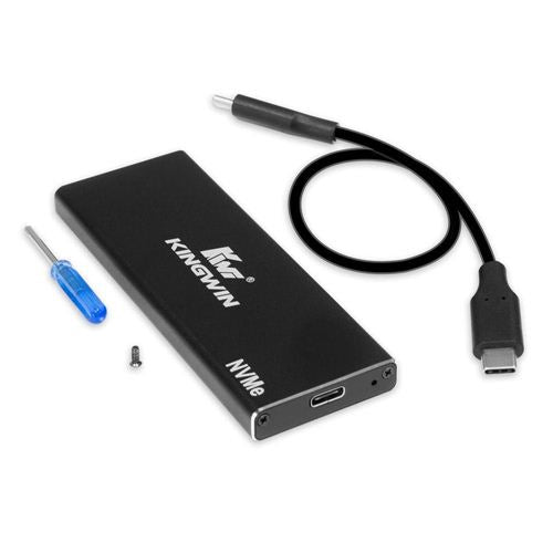 Kingwin USB 3.1 Type-C to M.2 NVMe External Hard Drive Enclosure — vista 1