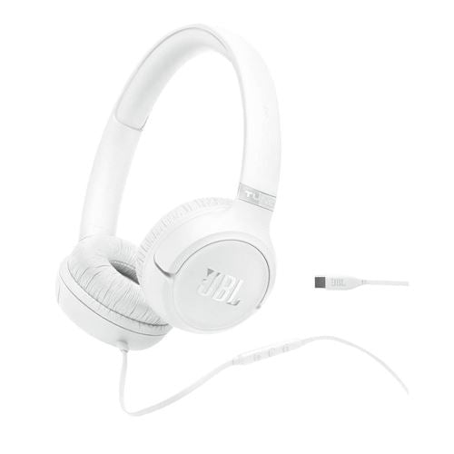 JBL Tune 530C Wired USB Type-C Headphones - White — vista 1