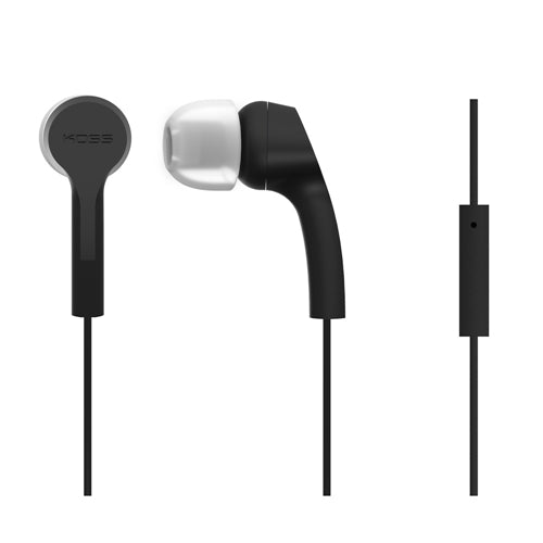 Koss KEB9iK Noise Isolating Wired Earbuds - Black
 Passive Noise Cancellation;  Inline Mic — vista 1