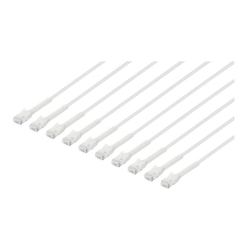 Intellinet Cat6 U/UTP FlexiBoot Slim Network Ethernet Cable 5ft. 10-Pack- White — vista 1