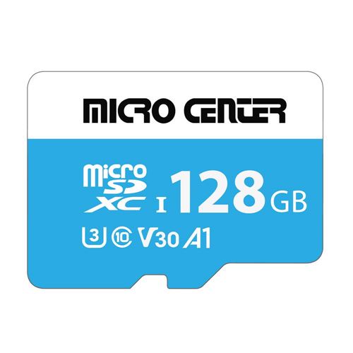 Micro Center Premium 128GB microSDXC Card UHS-I Flash Memory Card C10 U3 V30 A1 Micro SD C — vista 1
