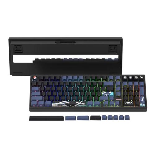 Womier M99 Tri Mode Mechanical Gaming Keyboard - Black Kanagawa — vista 1
