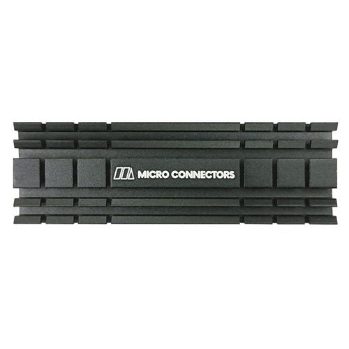 Micro Connectors M.2 2280 SSD Low-Profile Heat Sink Kit - Black
 Heat Resistant Silicone r — vista 1