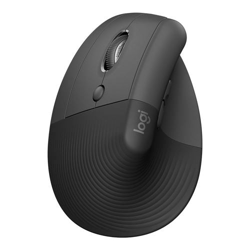 Logitech Lift Vertical Ergonomic Wireless Mouse - Graphite
 Left Handed — vista 1