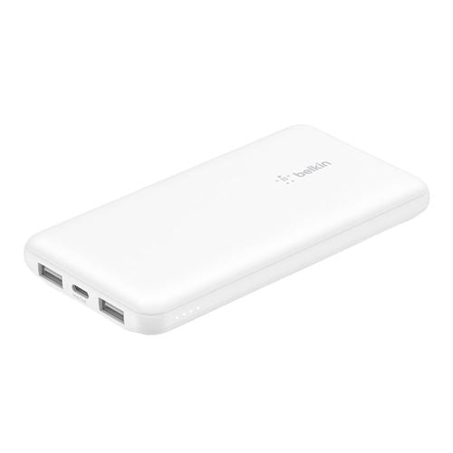 Belkin USB Type-C Portable Charger 10K Power Bank with USB-A to USB-C Cable - White — vista 1