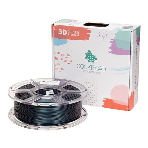Cookiecad 1.75mm TPU 3D Printer Filament 1.0 kg (2.2 lbs.) Spool - Dark Magic — vista 1
