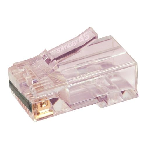 PROSeries Pass Through - Red Tint (50 Piece Clamshell)
 Cat6a UTP with Cap45 — vista 1