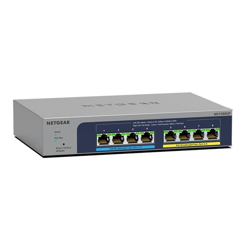 NETGEAR 8-Port Ultra60 PoE Multi-Gigabit Ethernet Plus Switch — vista 1