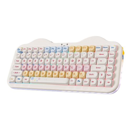 Yunzii C75 Cake Meow Wireless Mechanical Keyboard - Beige — vista 1