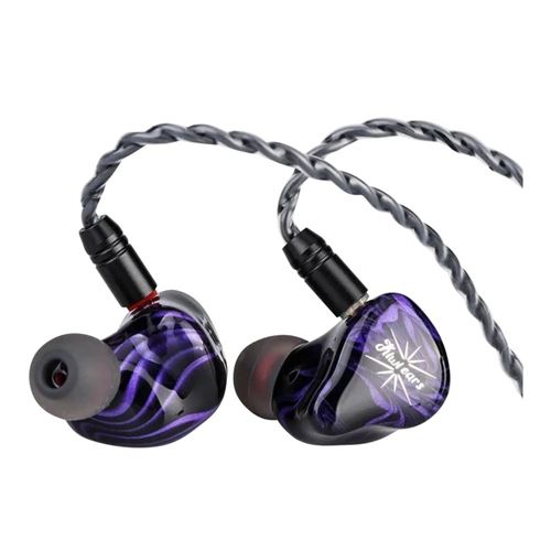 Linsoul Audio Kiwi Ears Quartet 2DD+2BA Hybrid In-Ear Monitors - Purple — vista 1