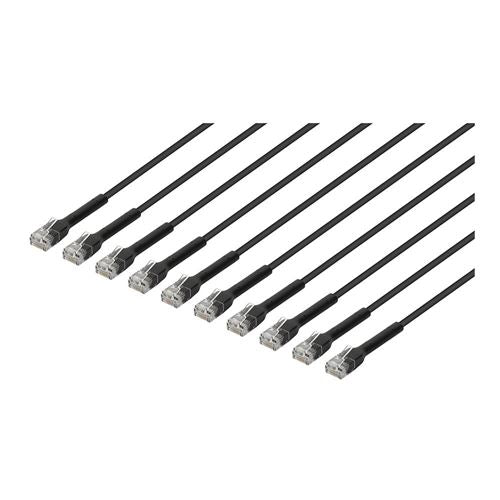 Intellinet Cat6 Stranded U/UTP FlexiBoot Slim Network Ethernet Cable 3ft.  10-Pack-Black — vista 1