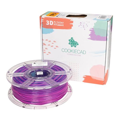 Cookiecad 1.75 mm TPU 3D Printer Filament 1.0 kg (2.2 lbs.) Spool - Sunset — vista 1