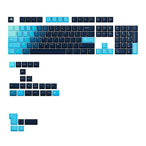 Glorious Gradient Keycaps - Celestial Ice — vista 1