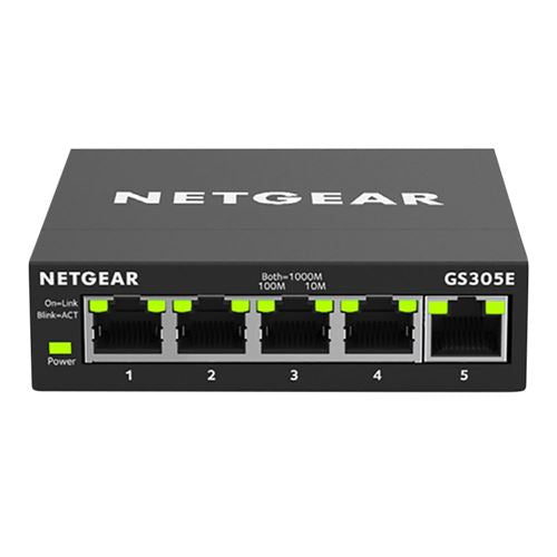 NETGEAR GS305E 5-Port Gigabit Ethernet Easy Smart Managed Essentials Switch — vista 1