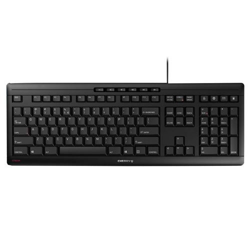 Cherry STREAM JK-8500EU-2 Wired Quiet Keyboard - Black — vista 1