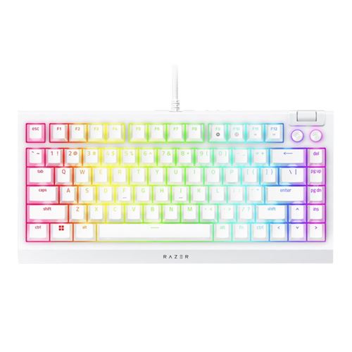 Razer BlackWidow V4 75% Wired Mechanical Gaming Keyboard (Orange Switches) with Razer Chro — vista 1