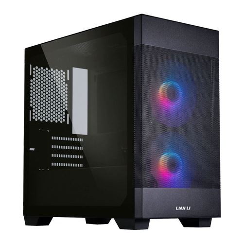 Lian Li Lancool 205M Mesh Tempered Glass microATX Mid-Tower Computer Case - Black — vista 1