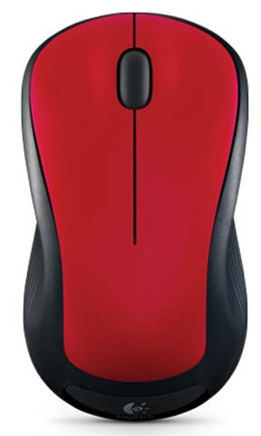 Logitech M310 Wireless Mouse - Flame Red — vista 1