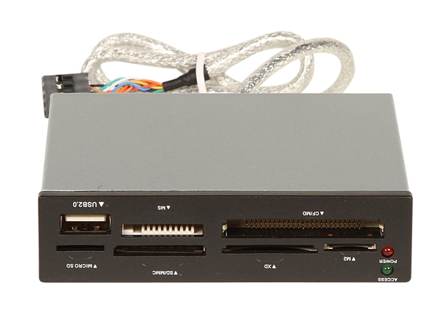 Sabrent CRW-UINB 75-in-1 Internal Memory Card Reader/Writer USB 2.0 3.5" Drive Bay Insert  — vista 1