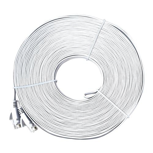 PPA 75 Ft. CAT 6 Bare Copper, 250Mhz Flat Ethernet Cable - White — vista 1