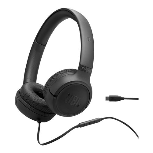 JBL Tune 530 Wired USB-C Headphones - Black — vista 1