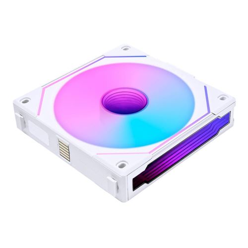 Lian Li UNI FAN SL-INF FLEX Reverse Blade 120mm Fluid Dynamic Case Fan - White — vista 1