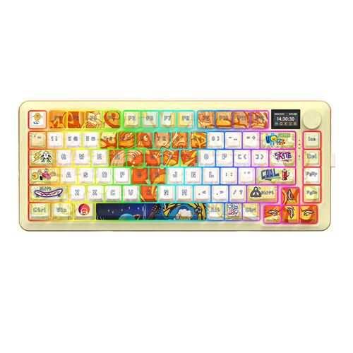 Redragon FLEKACT K708GF-RGB-PRO 3 Modes Mechanical Keyboard - Beige — vista 1
