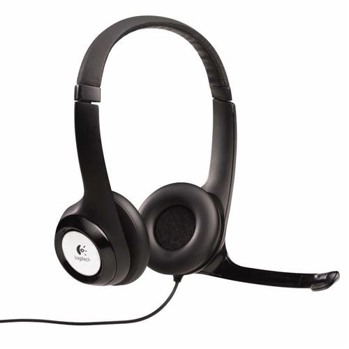 Logitech H390 ClearChat Comfort USB Headset - Black
 Noise Cancellation Microphone;  Inlin — vista 1