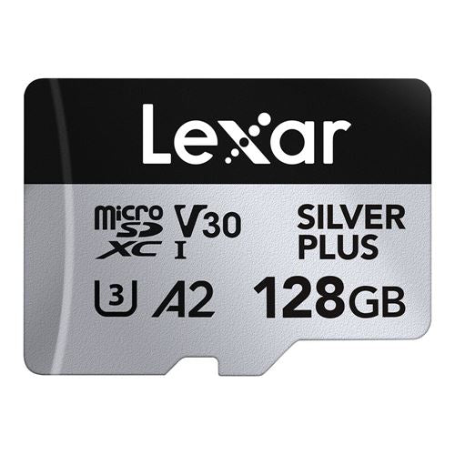 Lexar 128GB Professional SILVER PLUS UHS-I microSDXC Class 10 U3 V30 Flash Memory Card wit — vista 1