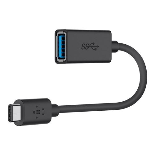 Belkin USB 3.1 (Gen 1 Type-C) Male to USB 3.1 (Gen 1 Type-A) Female Adapter Cable - Black — vista 1