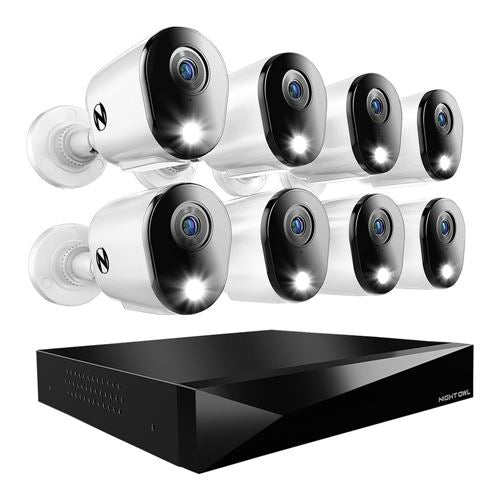 Night Owl FTD4-81-8L HD DVR Security Kit
 12 Channel;  4 Cameras Included;  2k Resolution; — vista 1