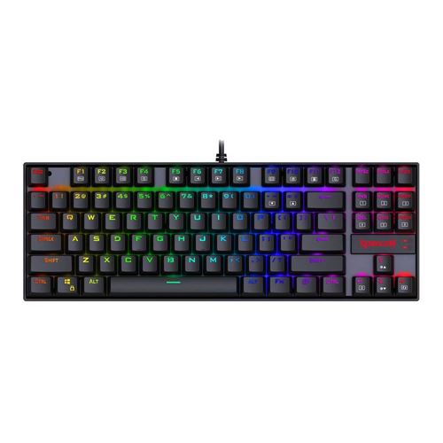 Redragon MCK552 Kumara 75% RGB Mechanical Wired Gaming Keyboard - Black — vista 1