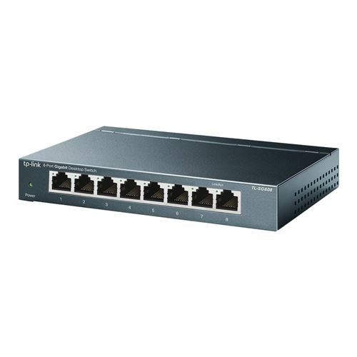TP-LINK TL-SG608 8-Port 10/100/1000Mbps Desktop Switch — vista 1