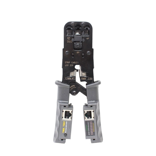 Duratool Network Cat5 and Telecom Crimper with Cable Tester — vista 1