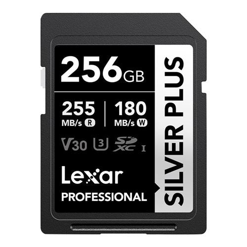 Lexar 256GB Professional SILVER PLUS UHS-I SDXC Class 10 U3 V30 Flash Memory Card — vista 1