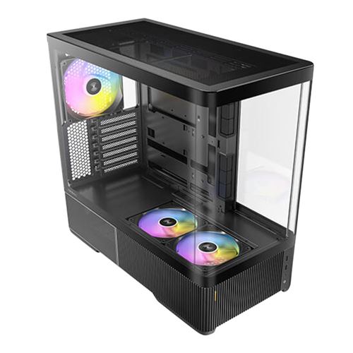 Case Antec C6 Curve ARGB Tempered Glass ATX Mid-Tower Computer Case Negro — vista 1