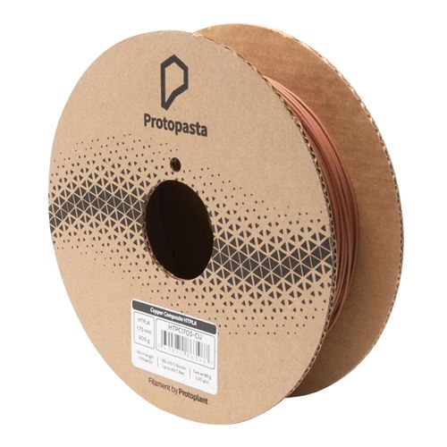 Proto-Pasta 1.75mm Copper Metal Composite HTPLA 3D Printer Filament - 0.5kg Spool (1.1 lbs — vista 1