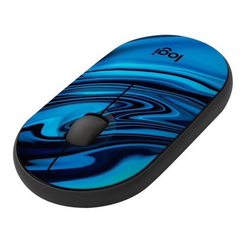 Logitech M340 Collection Slim Ultra-Compact Wireless Mouse - Blue Galaxy — vista 1